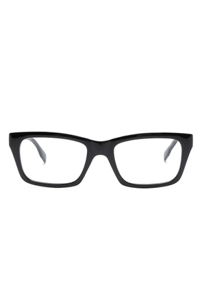 Karl Lagerfeld logo-print rectangle-frame glasses - Black