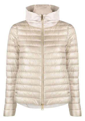 Herno padded zip-fastening jacket - Neutrals