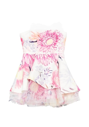 Aje Lydia ruffled floral-print mini dress - Pink