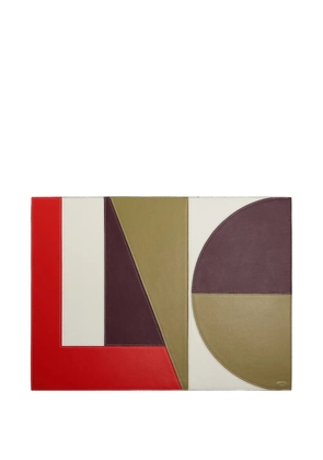 Lancel geometric leather desk pad - Neutrals