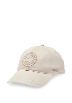 BOSS embroidered logo baseball hat - Neutrals