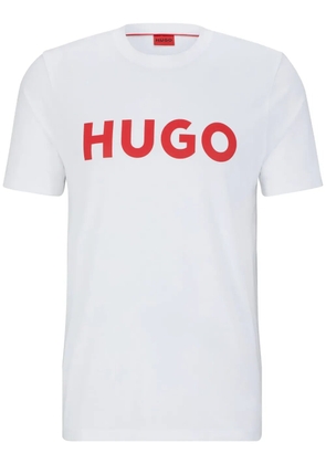 HUGO logo-print cotton T-shirt - White