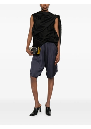 The Frankie Shop Nelis elasticated bermuda shorts - Blue