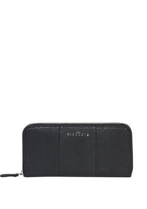 John Richmond textured zip wallet - Black