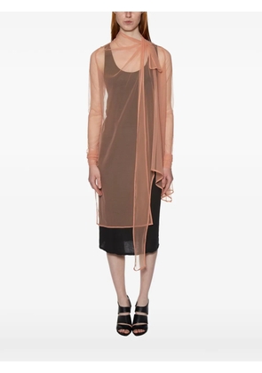 Rick Owens Lilies stretch tulle coat - Pink