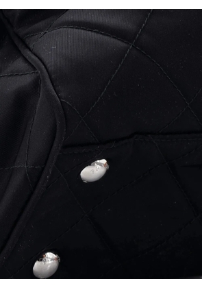 Prada Pre-Owned Chain Quilted Tessuto Medium shoulder bag - Black