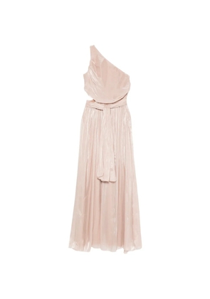PHILIA LOFT one-shoulder pleated maxi dress - Pink