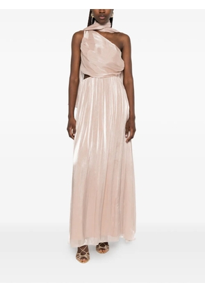 PHILIA LOFT one-shoulder pleated maxi dress - Pink