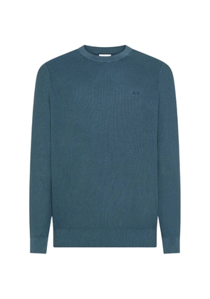 Sun68 crewneck textured knitwear - Blue