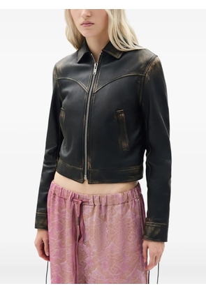 Ann Demeulemeester Guda laced jacket - Black