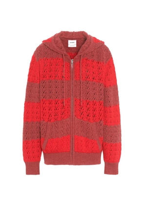 Barrie striped zip-up hoodie - Red