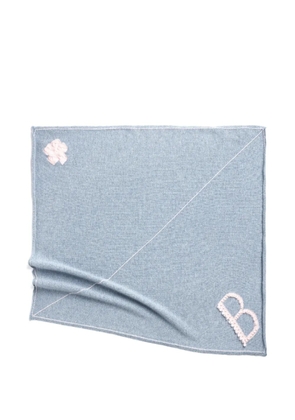 Barrie B-logo cashmere scarf - Blue