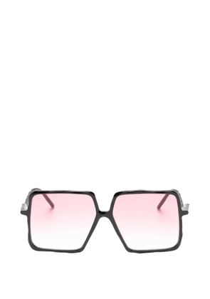 Kuboraum L12 geometric-frame sunglasses - Red