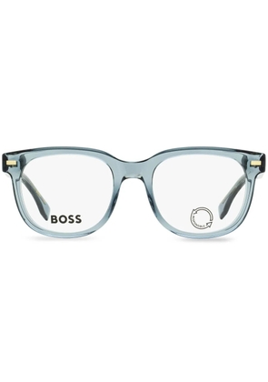 BOSS transparent square-shape glasses - Blue