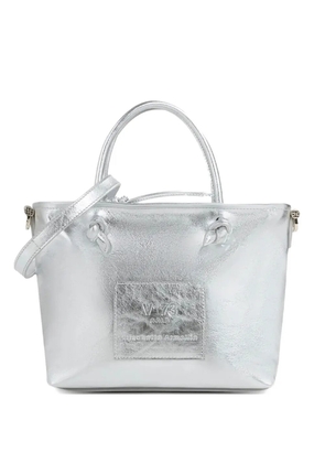 V°73 logo-patch tote bag - Silver