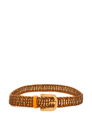 Gabriela Hearst woven buckle belt - Brown