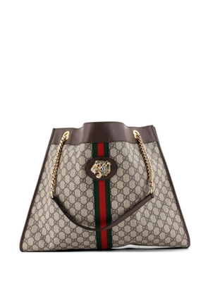 Gucci Pre-Owned Rajah Chain GG Coated Canvas Large tote bag - Brown