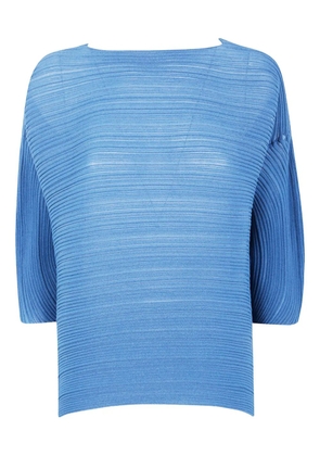 Pleats Please Issey Miyake pleated t-shirt - Blue