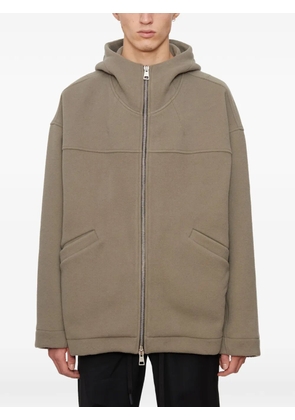 Andrea Ya'aqov hooded oversized jacket - Neutrals