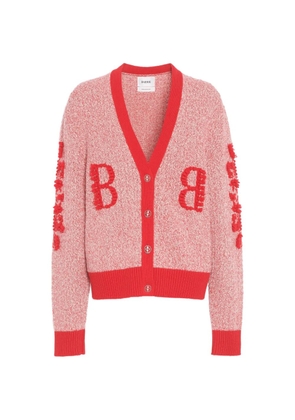 Barrie B-logo cashmere cardigan - Red