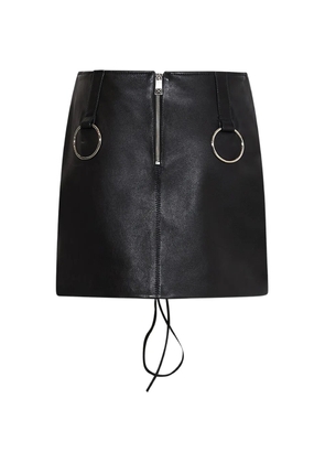John Richmond leather mini skirt - Black