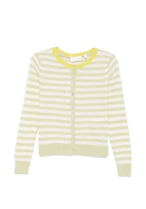 I BLUES striped round-neck cardigan - Green