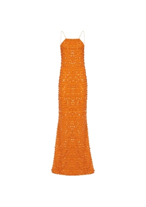 Taller Marmo Candice sequinned maxi dress - Orange