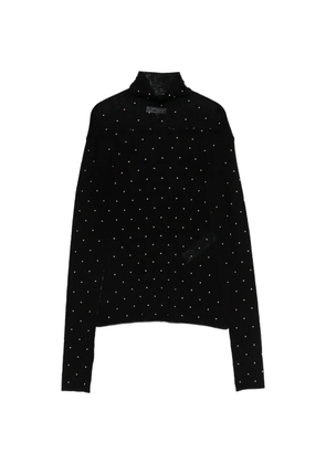 Rabanne roll-neck top - Black