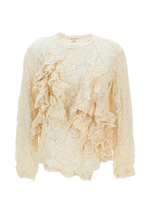 Comme Des Garçons ruffled shirt - Neutrals