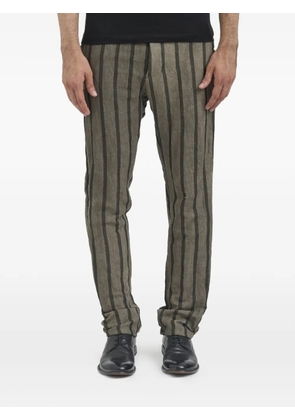 Nostra Santissima striped trousers - Green