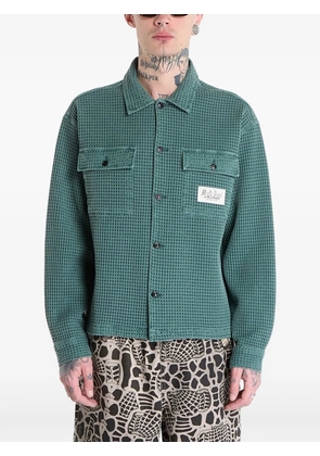 Brain Dead waffle-knit shirt - Green