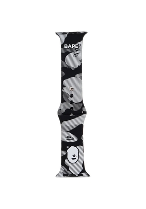 A BATHING APE® camouflage-print watch strap - Black