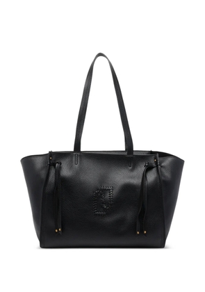 LIU JO large logo-detail tote bag - Black