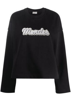 Moncler logo-appliqué sweatshirt - Black