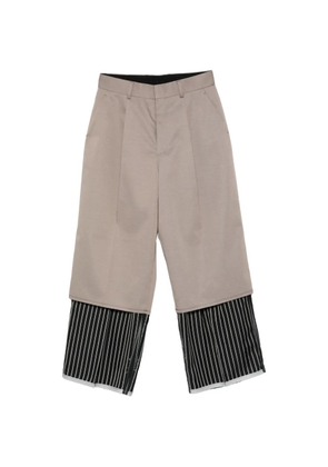 Kolor double layer tailored trousers - Neutrals