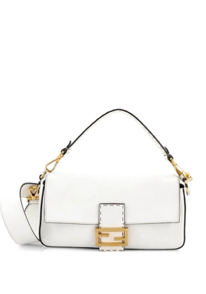 Fendi Pre-Owned Selleria Baguette NM Bag Leather Medium shoulder bag - White