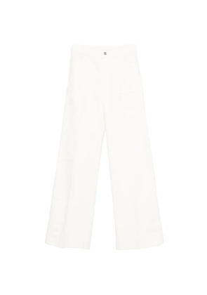 Victoria Beckham patch-pocket jeans - White