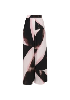 Alexander McQueen brushstroke graphic trousers - Black