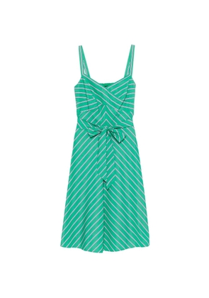Lauren Ralph Lauren striped tie-waist mini dress - Green
