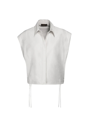Moorer JESSY-WFC string-detail cotton shirt - White