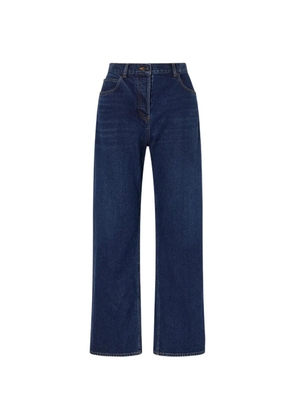 The Row high-waisted wide-leg denim jeans - Blue