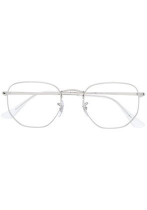 Ray-Ban geometric glass frames - Silver