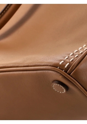 Prada Pre-Owned Galleria Double Zip Tote Stitched Leather Medium crossbody bag - Brown