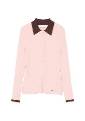 ZIMMERMANN contrast rib cardigan - Pink