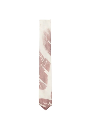 Alysi printed tie - Neutrals
