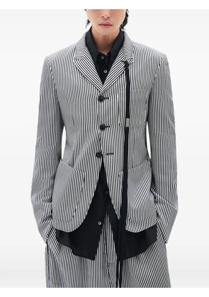 Ann Demeulemeester Josh striped blazer - Black