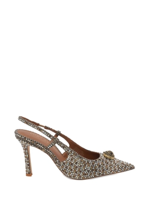 Kurt Geiger London Belgravia crystal-embellished pumps - Neutrals