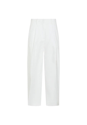 Moorer pleated trousers - White