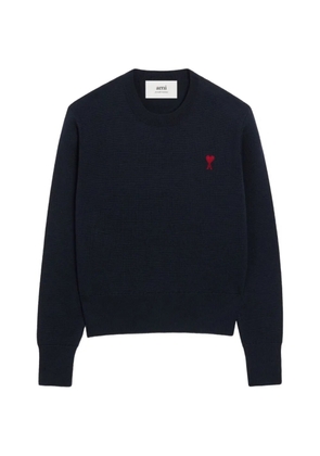 AMI Paris logo-embroidery sweater - Blue