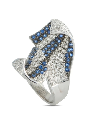 LB Exclusive diamond and sapphire ring - Silver